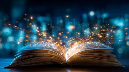 Investment strategies for wealth growth business insights financial literacy sparkling ideas urban environment night viewpoint