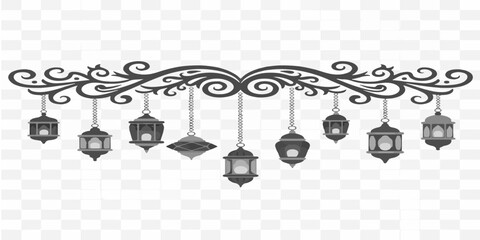  A simple vector icon set of religious symbols shown as clean black silhouettes for web, illustration, and design use.