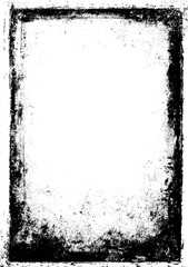 Grunge frame, black textured border around a white center field