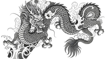  dragon tattoo representing power mythology tradition and spiritual symbolism