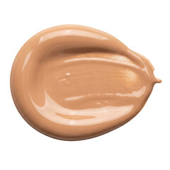 Smooth liquid makeup foundation swatch isolated