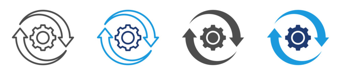processing icon set multi style