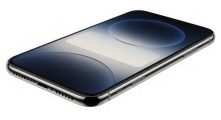 Modern smartphone isolated on transparent background isolated on transparent background