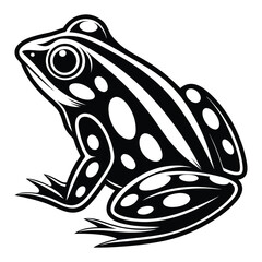 Frog Silhouette Vector Illustration
