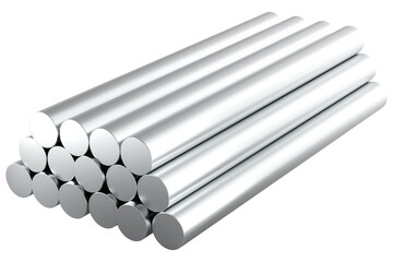 Stainless Steel Round Bars, transparent background