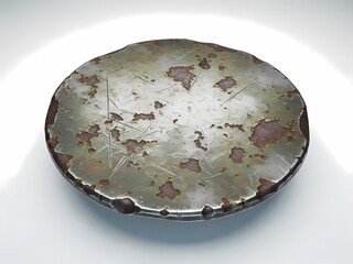 金属の質感 円形 錆びた表面 静物 写真