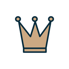 Elegant crown symbol for royalty and luxury