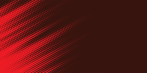 Red color pattern gradient grunge texture background. Dots pop art comics sport style vector illustration Abstract background dark red with modern corporate concept