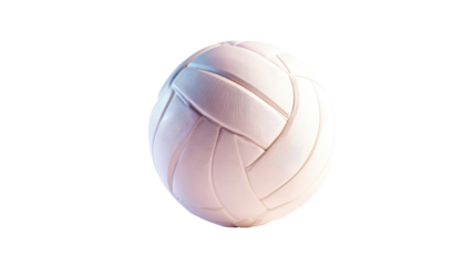 White volleyball ball professional sports equipment textured surface indoor outdoor game competition training isolated on white background
