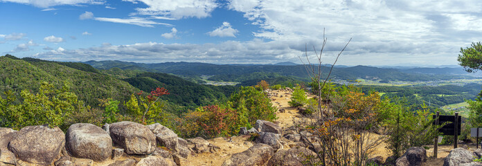 岡山 鬼ノ城 屏風折れの石垣