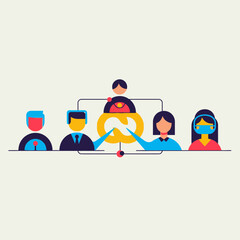 Collaborative Business Team Structure and Data Connection