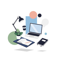 Minimalist Digital Nomad Desk Creative Workspace