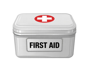 First aid kit isolated on transparent background