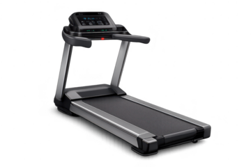 Modern Treadmill for Home Gym with transparent background rendering