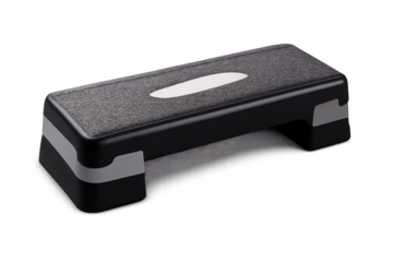 Aerobic stepper for fitness and workout, transparent background image