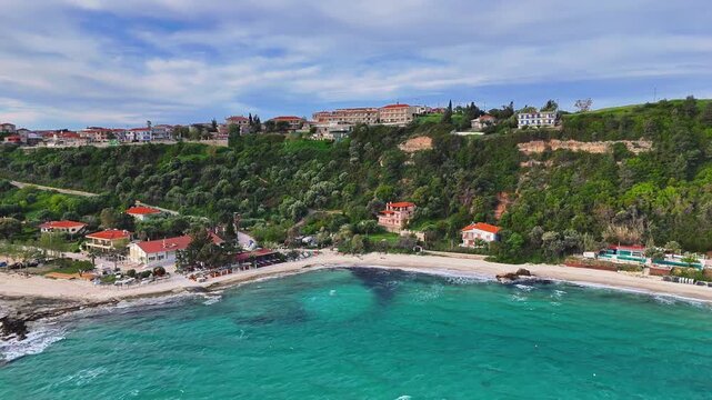 Coastline near Afytos village, Chalkidiki, Greece
