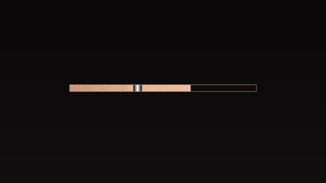 A progress bar and loading bar intended for video creators. It features a simple layout suitable for a variety of video projects and applications.