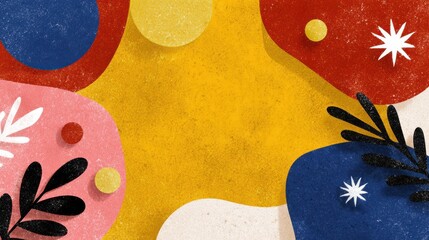 Colorful Shapes Create a Lively Background Design