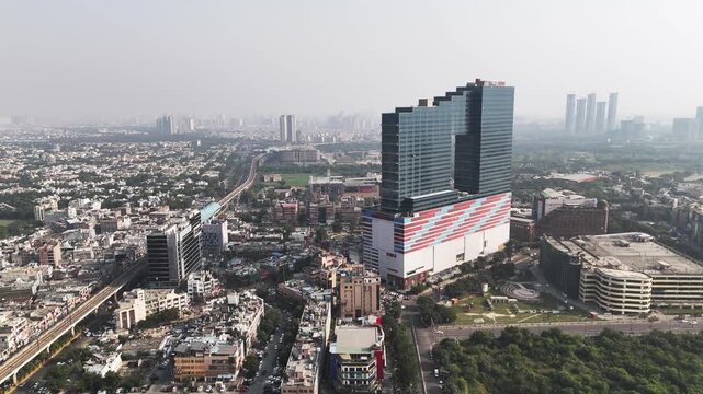 Aerial footage of sleek high-rise offices, bustling intersections, and planned urban spaces come together, showcasing the city&rsquo;s transformation into a dynamic commercial and residential centre.