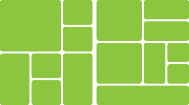 Bento Grid Layout for Modern website framework templates