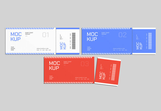Event Ticket Mockup Collection
