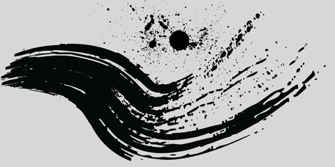 Brush strokes texture. Black Brush strokes isolated on white background. splash good