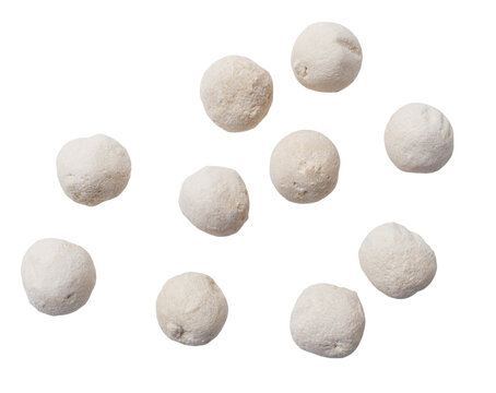 Milk kurut isolated on white background. Close-up