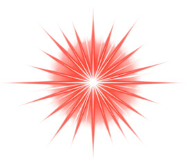 3d red starburst explosion transparent background cutout png