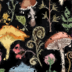 Obraz premium Various oil paintings, flowers, mushrooms, chrysanthemums, roses, peonies, space worlds, chrysanthemums