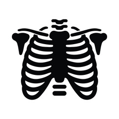 X-Ray of a human rib cage icon