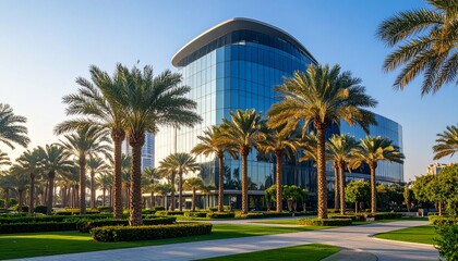 Modern Architecture in Dubai - A Stunning View of a Contemporary Building.