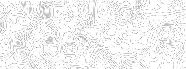 Topographic map lines abstract vector illustration contour geography scheme for cartography and terrain elevation © Romana