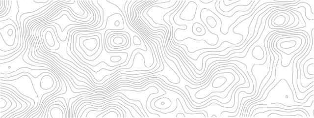 Topographic map lines abstract vector illustration contour geography scheme for cartography and terrain elevation © Romana