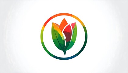 Vibrant floral logo design with a modern and artistic touch.