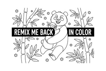 A heartwarming illustration of two pandas hugging in a serene forest setting with a speech bubble saying Friends Forever