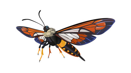 a-cute-clearwing-moths---in-digital-painting