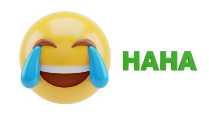 Emoji expressing laughter