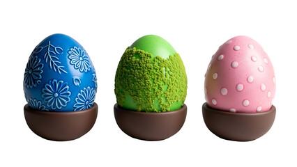 Colorful decorative easter eggs