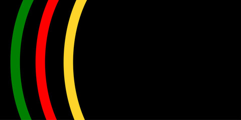 Black history month background with blank space consist of red yellow green colour in black colour combination
