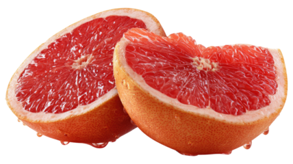 Grapefruit fresh ripe fruit isolated on white background showcasing healthy nutrition citrus freshness natural food concept for diet design