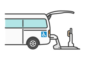 車椅子リフト付きバン リフト作動 説明資料向け｜福祉車両シリーズ