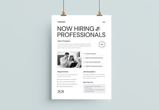 Job Hiring Flyer Template