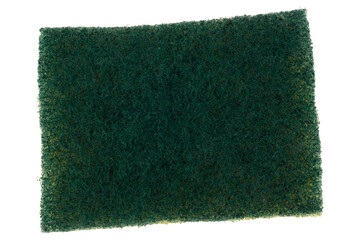 Dish scrubbing sponge isolated on white background