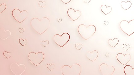 Beautiful pink heart pattern background