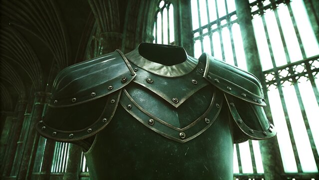 A ceremonial gothic chest plate