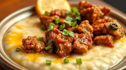 grillades and grits southern food cajun cuisine breakfast comfort creole new orleans traditional hearty fried meat slow cooked creamy classic brunch soul savory homemade style cooking recipes louisian