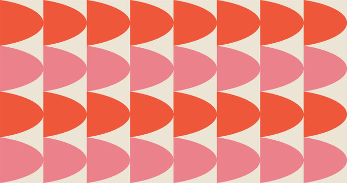 abstract retro geometric seamless pattern geometric mid