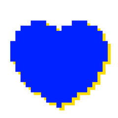 Obraz premium ハートのドット絵