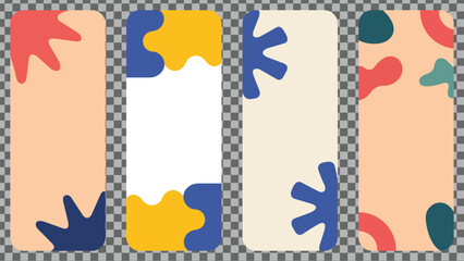 Abstract covers, banners, posters, brochures annual report, catalog, magazine, and flyers design layout bundle. Vector illustration.