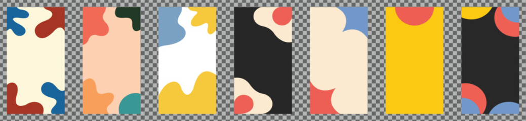 Abstract covers, banners, posters, brochures annual report, catalog, magazine, and flyers design layout bundle. Vector illustration.